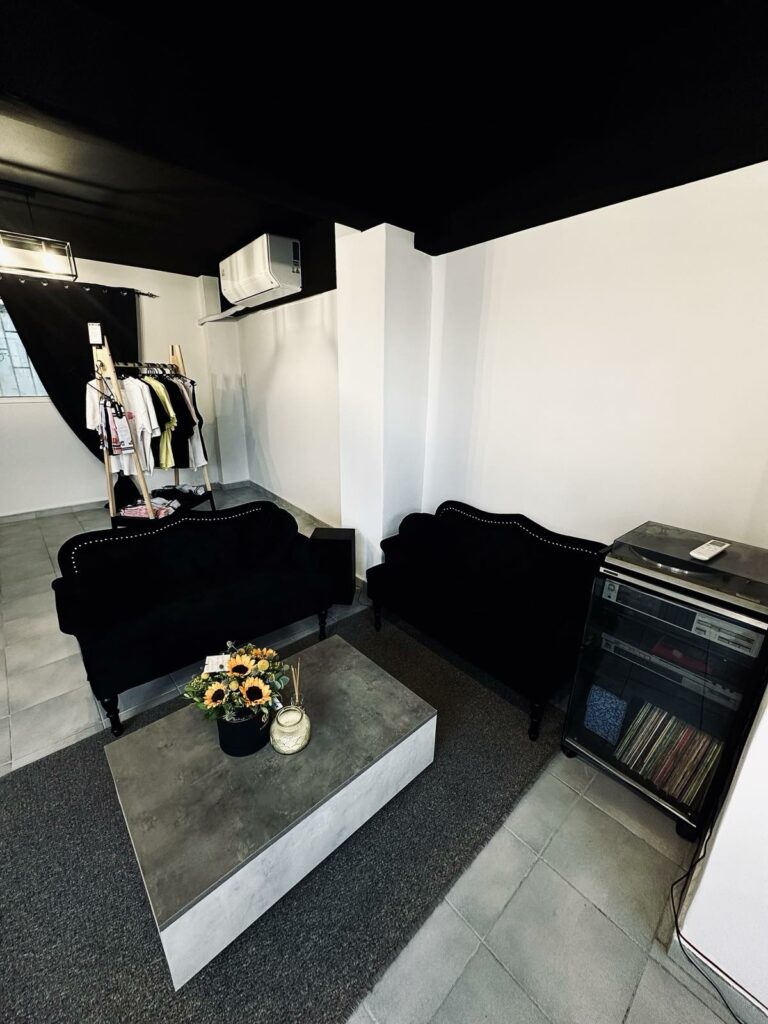 Contemporary barbershop interior in Koukaki - where style meets comfort