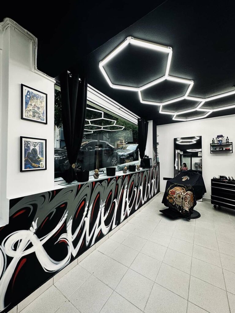 Precision haircut transformation at Cult Of The Blade barbershop in Koukaki, Athens